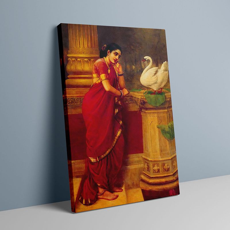 Hamsa Damayanti-Raja Ravi Verma