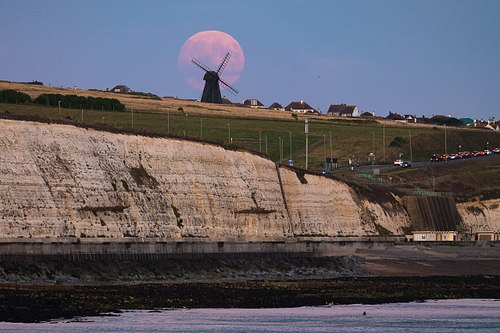 Supermoon Rottingdean Windmill Brighton