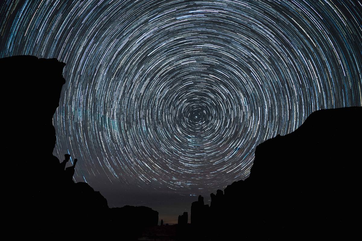 Star Trails in Arches National Park