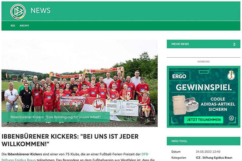 DFB: Ibbenbürener Kickers - Bei uns ist jeder willkommen!