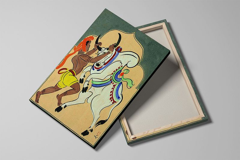 Bull Fighter by Nandlal Bose