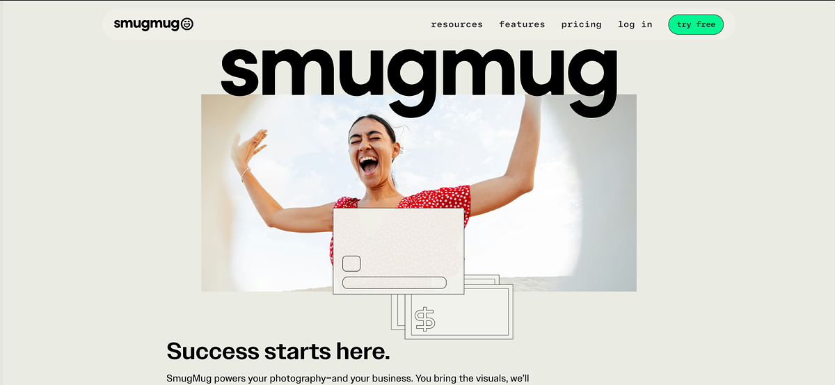 Galería de almacenamiento ilimitado de SmugMug con carga de archivos RAW.