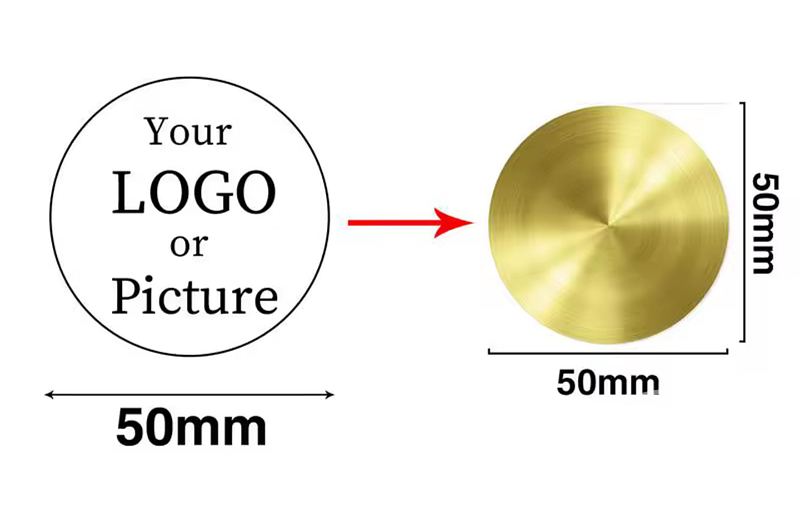 "CIRCLE" Brass Stamp