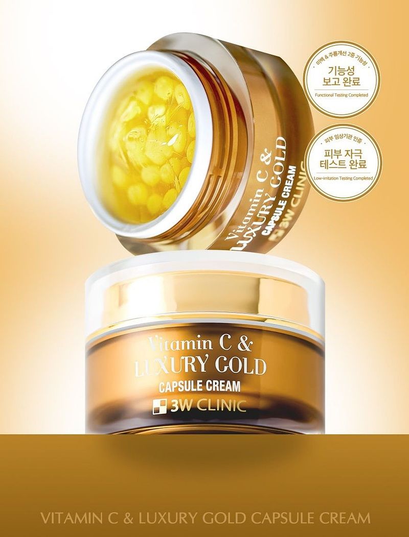 3W CLINIC VITAMIN C & LUXURY GOLD CAPSULE CREAM 55g