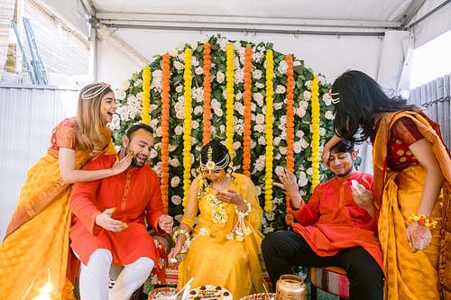 Traditional Bangladesh Gaye Holud Ceremony