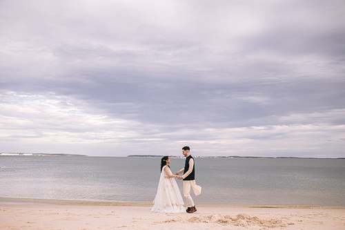 Wedding Photo at Cook Park Rock Jetty, Brighton Le Sands