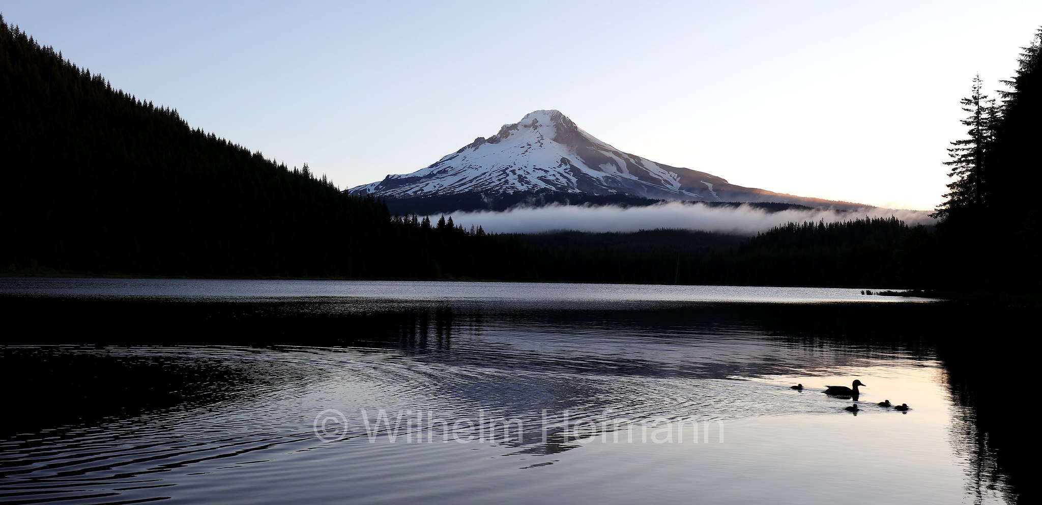 Trillium Lake, Mount Hood, Monte Hood, Oregon, USA
