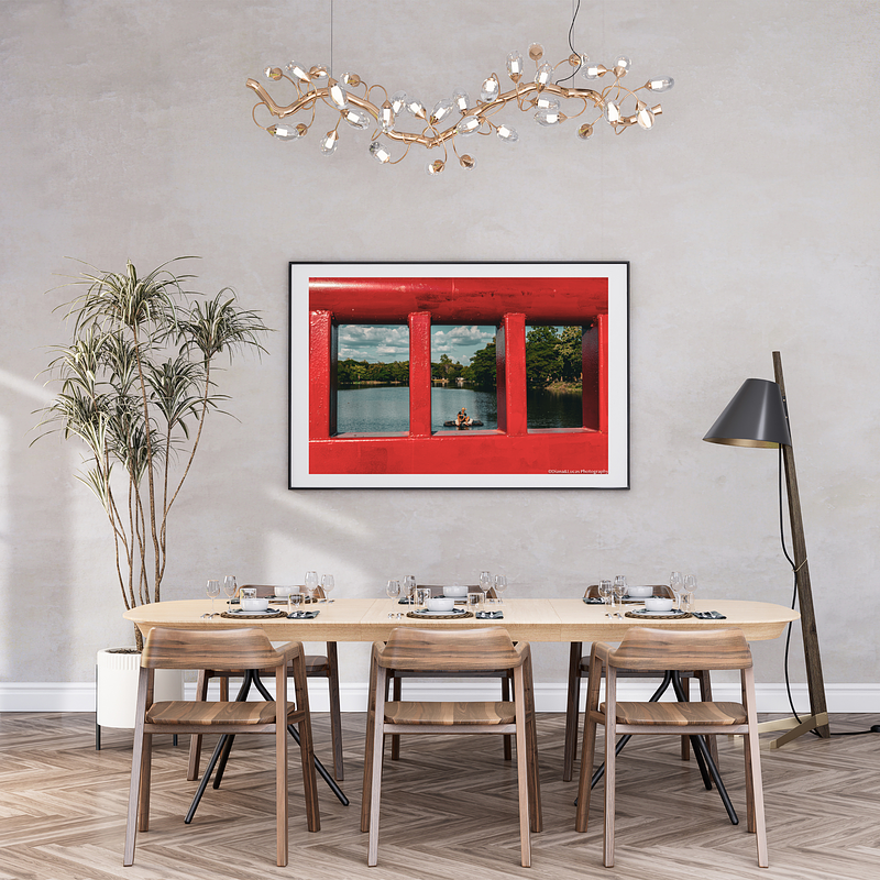 THE ONE - LINES & SHAPES -  "Framed in Red" - LIMITED EDITION 5 of 5