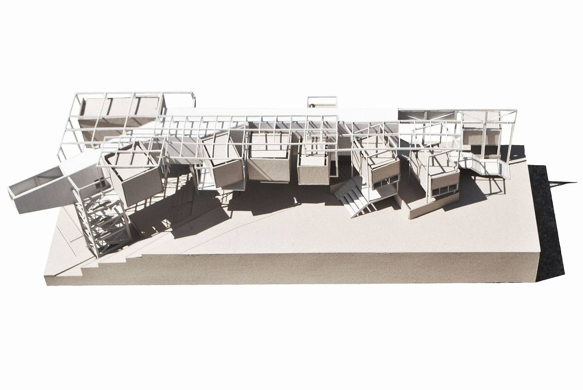 maqueta arquitectura escuela musica la guaira