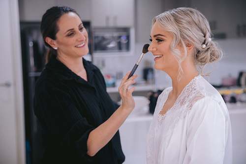 Bride Getting Ready