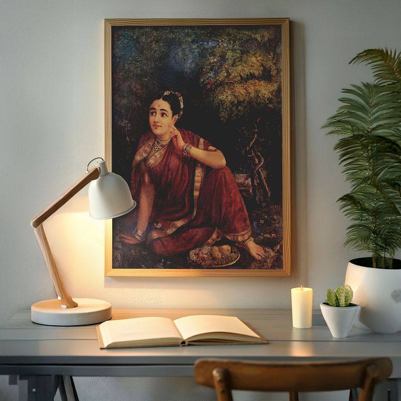 Radha in Moonlight – A Timeless Masterpiece by Raja Ravi Varma