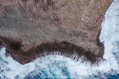 Coastal basalt formation