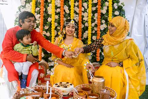 Traditional Bangladesh Gaye Holud Ceremony