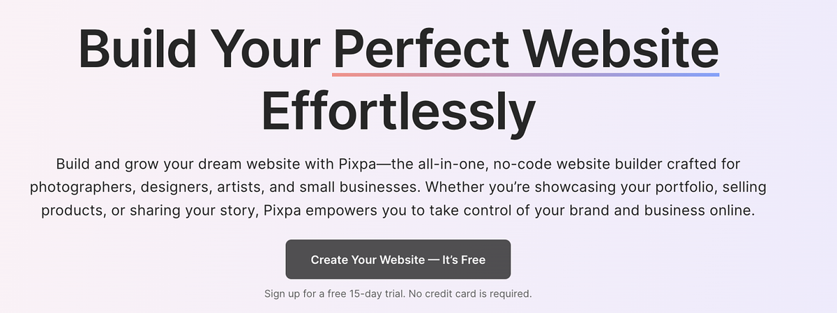 bouw uw perfecte website