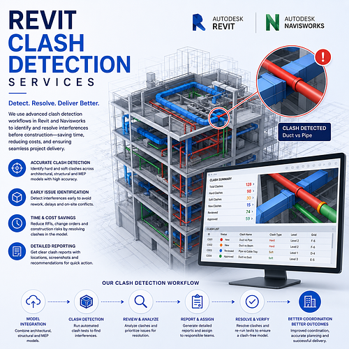Revit Clash Detection Services