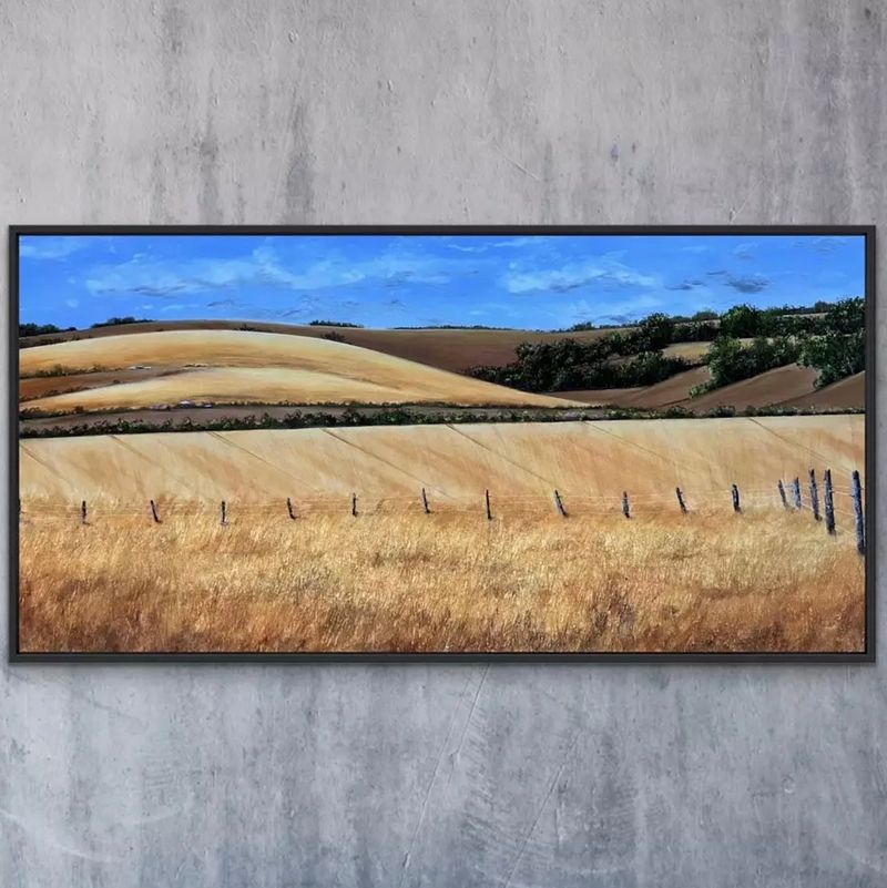 Golden Hills of Australian Farm Land