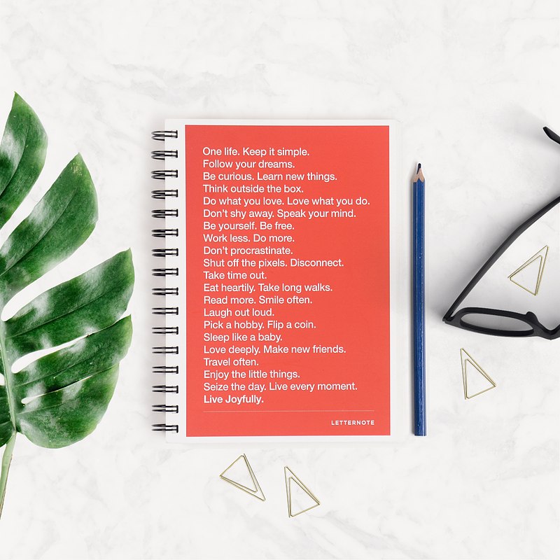 THE LETTERNOTE MANIFESTO - 2017 ORGANISER