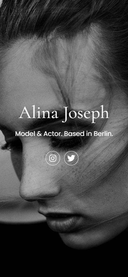 Personal portfolio website template