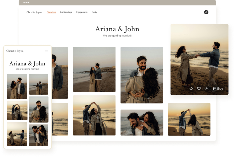 Pixpa client gallery