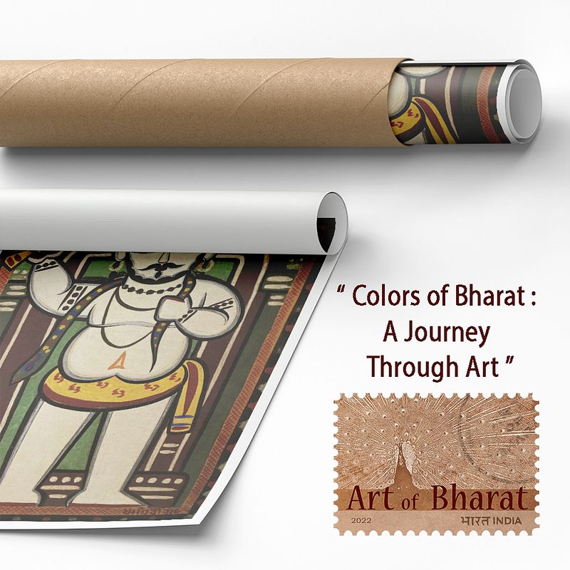 Mahadev Shiva by Jamini Roy: Folk Art Beauty of India