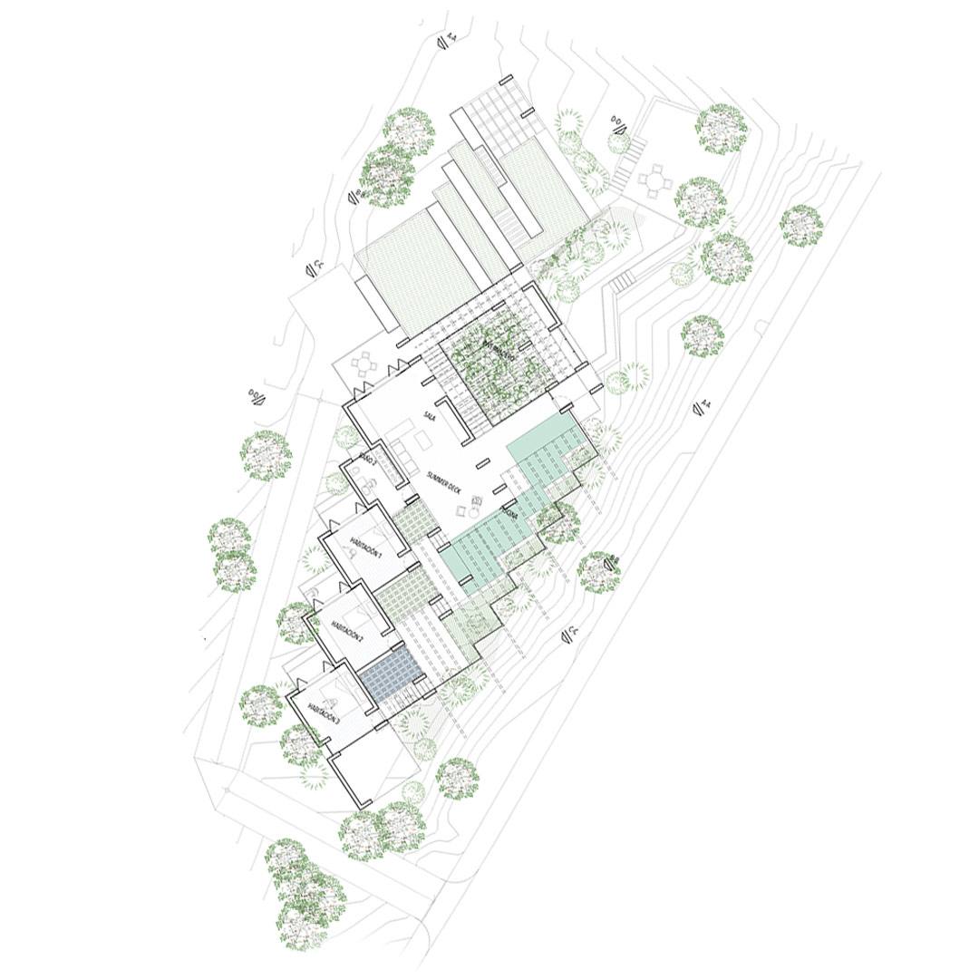 planta arquitect&oacute;nica casa ecol&oacute;gica paja Guadalajara dise&ntilde;o sostenible