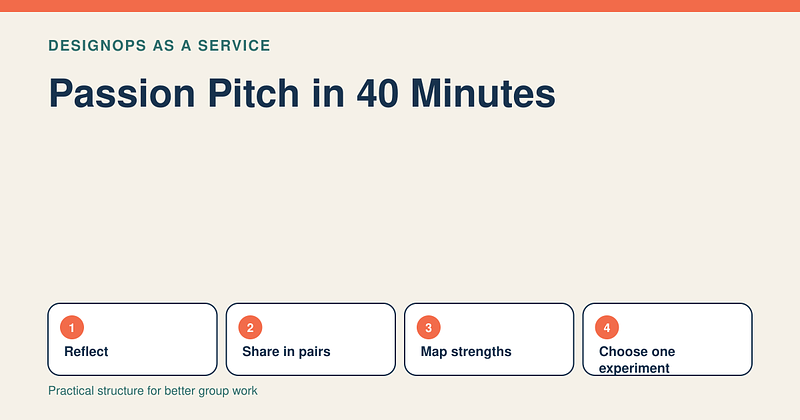 Passion Pitch: A 40-Minute Team Building Activity
