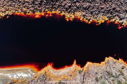 Rio Tinto tiefrotes Wasser
