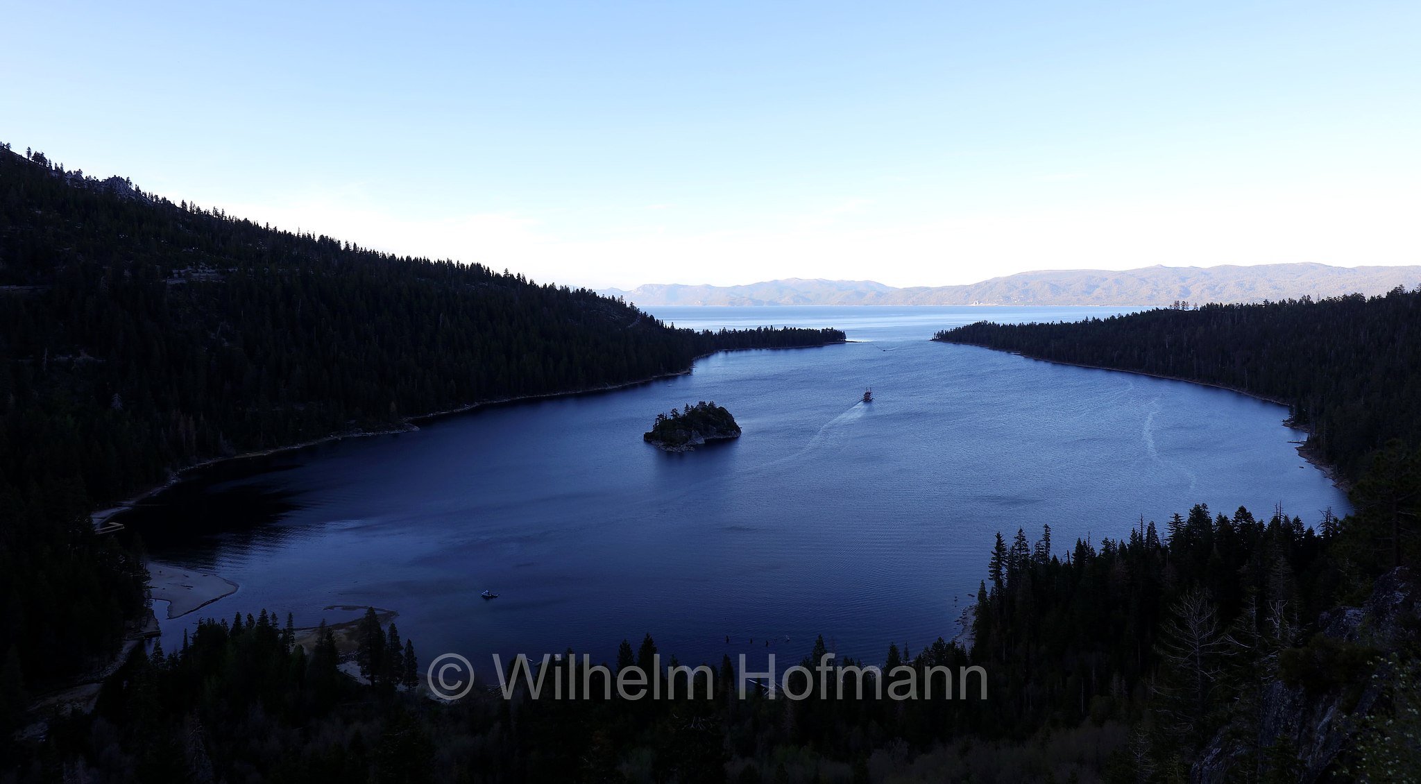 Fannette Island, Emerald Bay, Lake Tahoe, Lago Tahoe, California, Kalifornien, USA