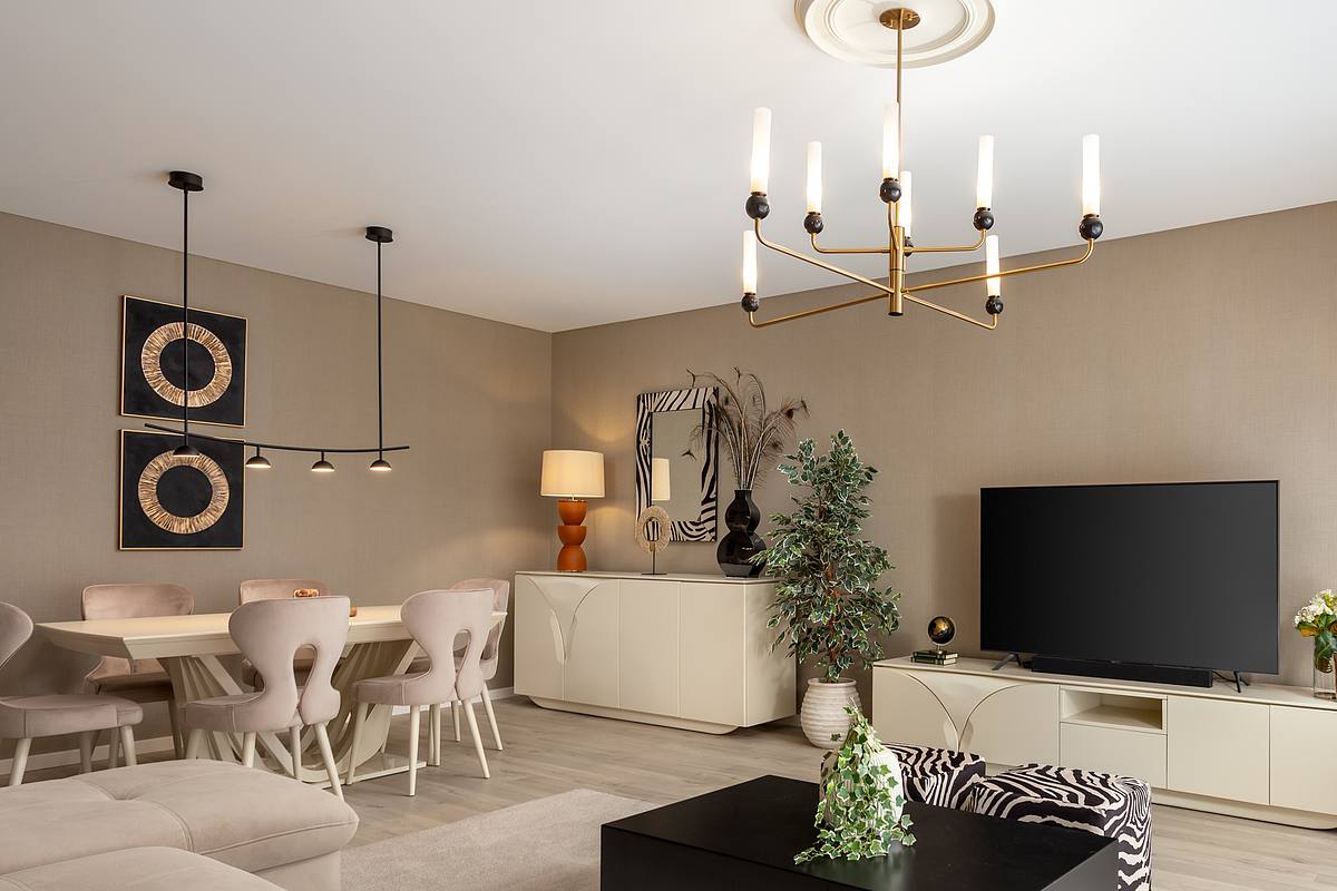 Fotografia de no Apartamento Montijo, destacando a decora&ccedil;&atilde;o com Estilo Africano.