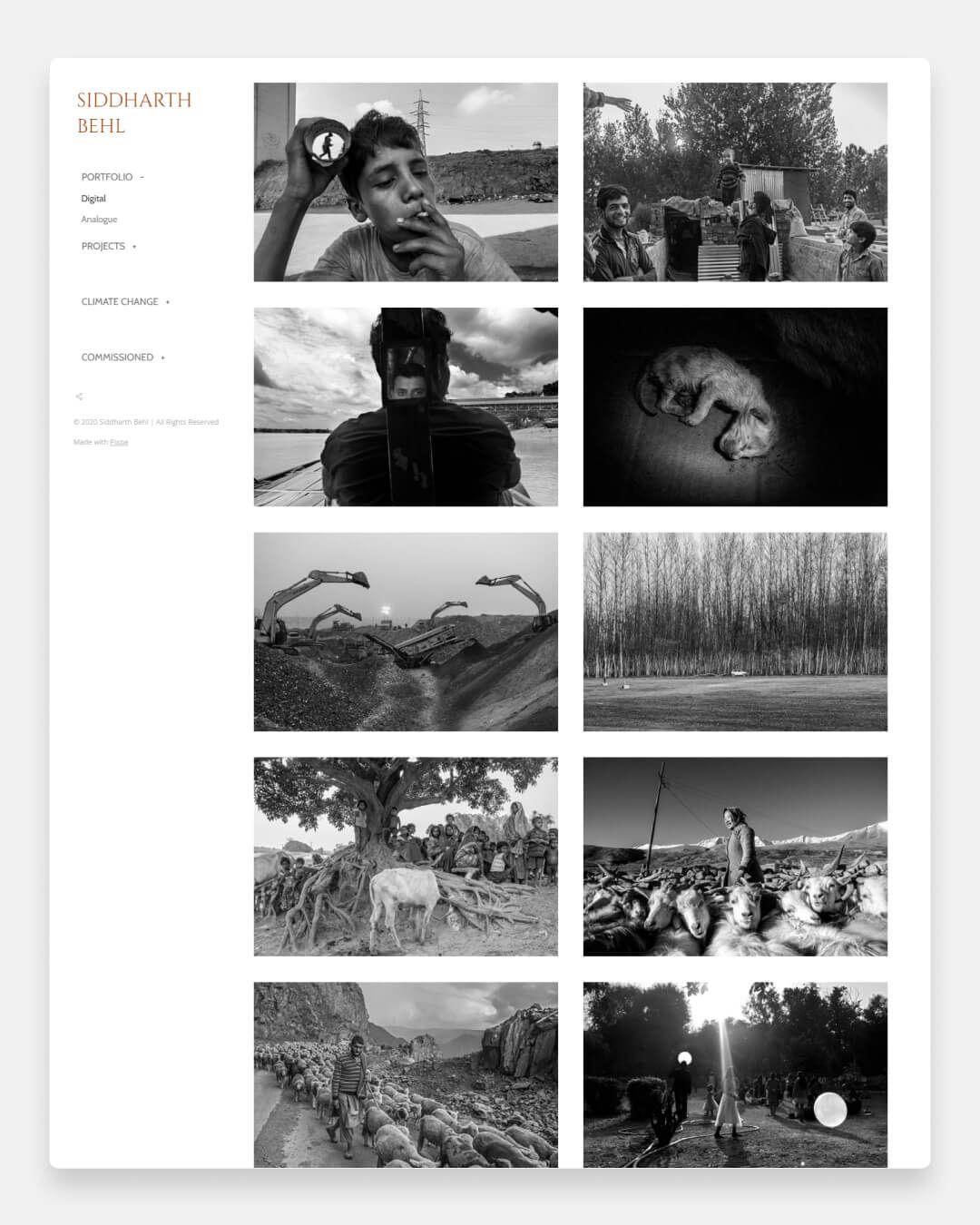 Website von Siddharth Behl