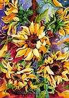 Sunflower Burst | Layered Watercolour | Art Print