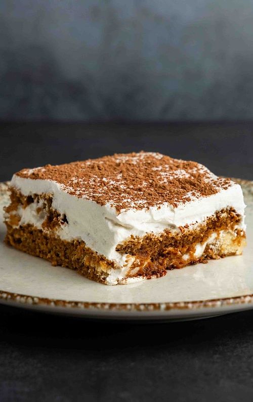 Tiramisú de postre en restaurante de Panamá