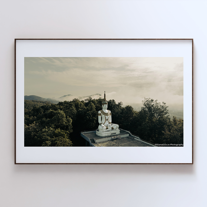 THE ONE - AERIAL PRINTS - "White Buddha" - LIMITED EDITION 5 of 5
