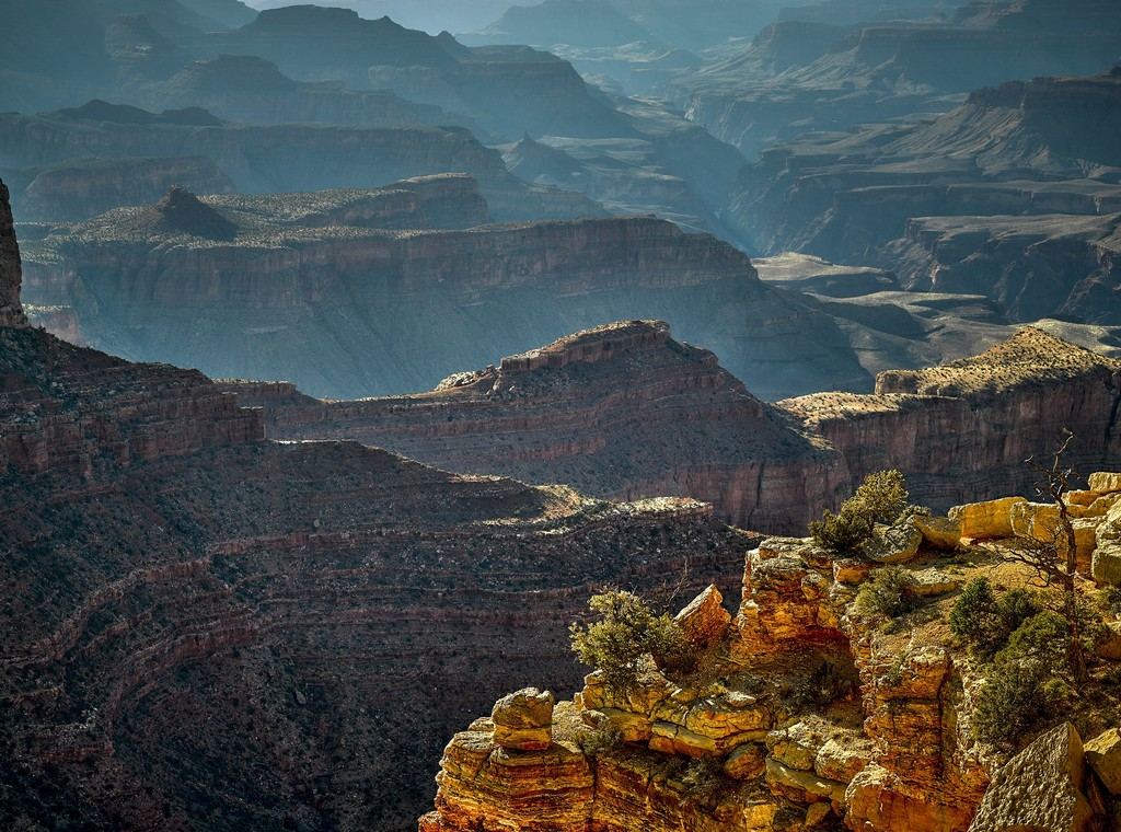 Afternoon Sun At South Rim - Grand Canyon, Arizona