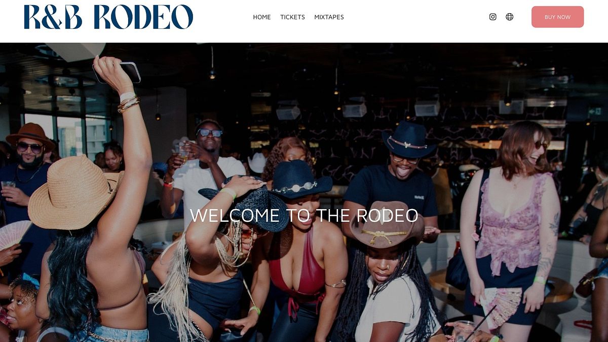 Projekt strony internetowej portfolio R&B Rodeo
