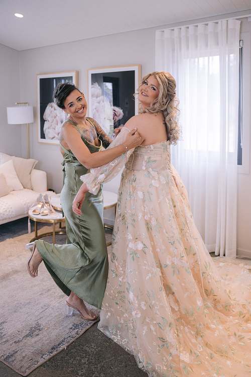 Bride Getting Ready