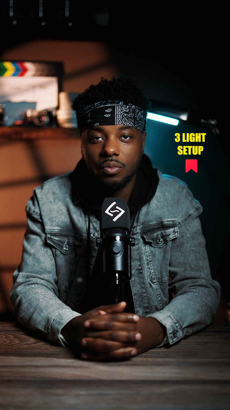 3 Light Podcast Setup (Small Space) - Gear Breakdown