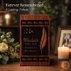 Engraved Feather Wooden Urn Box