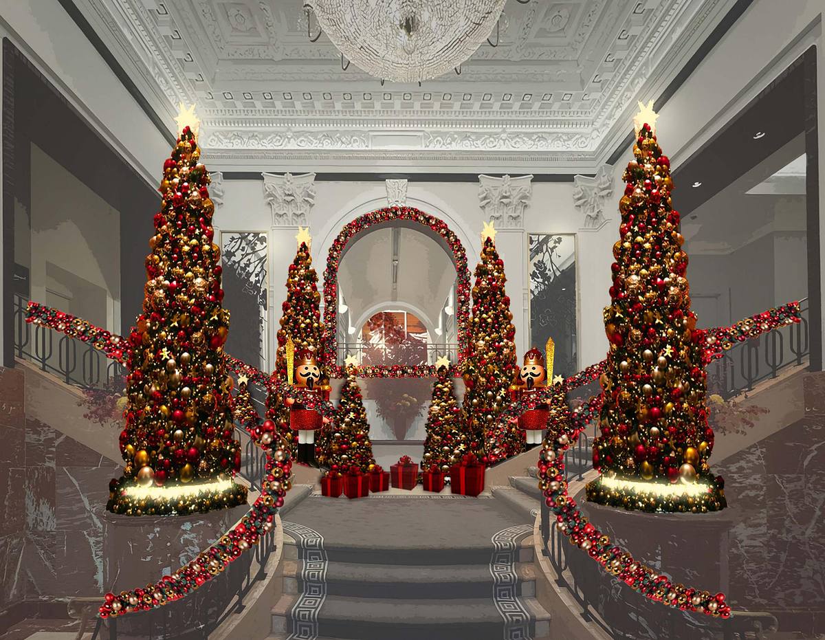 preliminary christmas concept luxury hospitality design