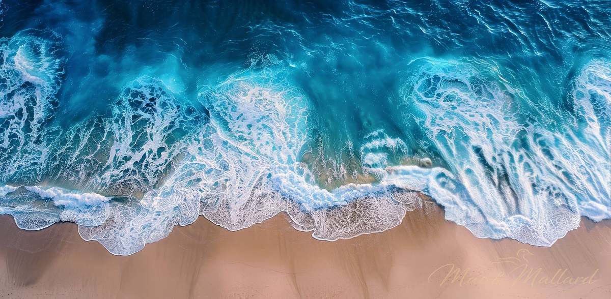 Stunning coastal landscape photography on durable aluminum metal print - beach house wall art