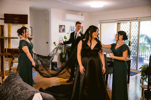 Bride Getting Ready