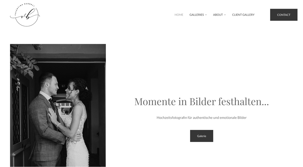 Valentina Buerkli Boudoir Portfolio-website