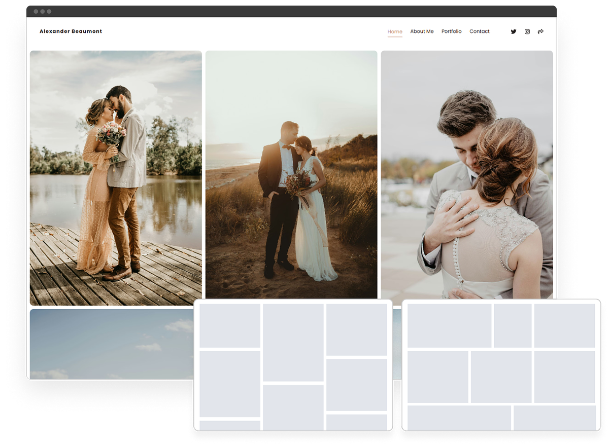 Pixpa gallery layouts &mdash; grid, masonry and justified