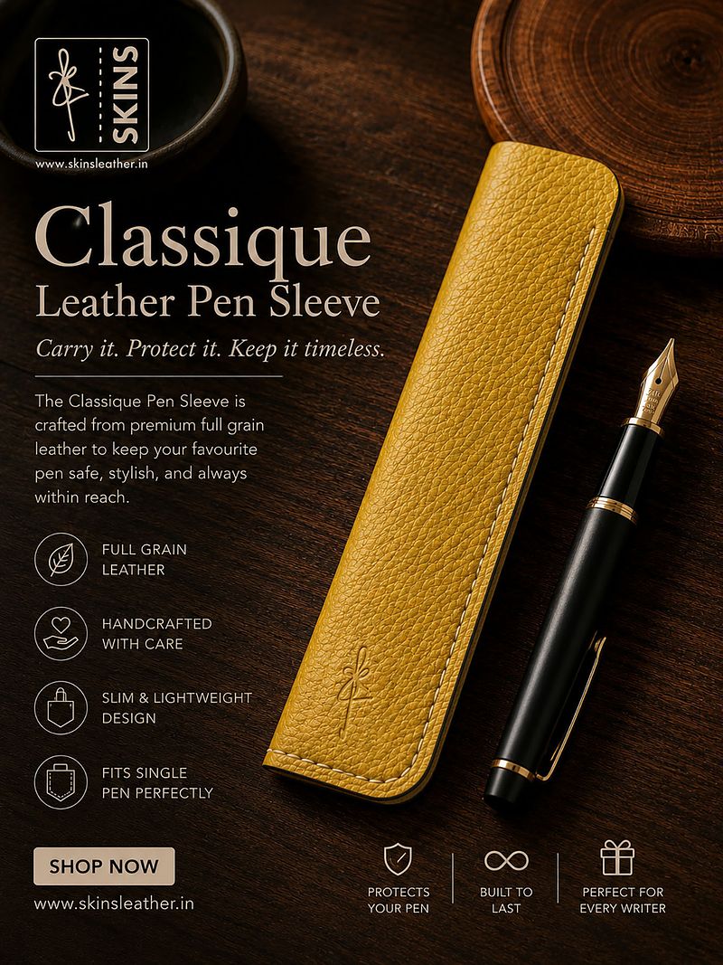 Skins : Classique Leather Pen Case