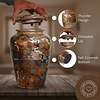 Thunder Strikes Design Wooden Urn for Ashes – Natural Handmade