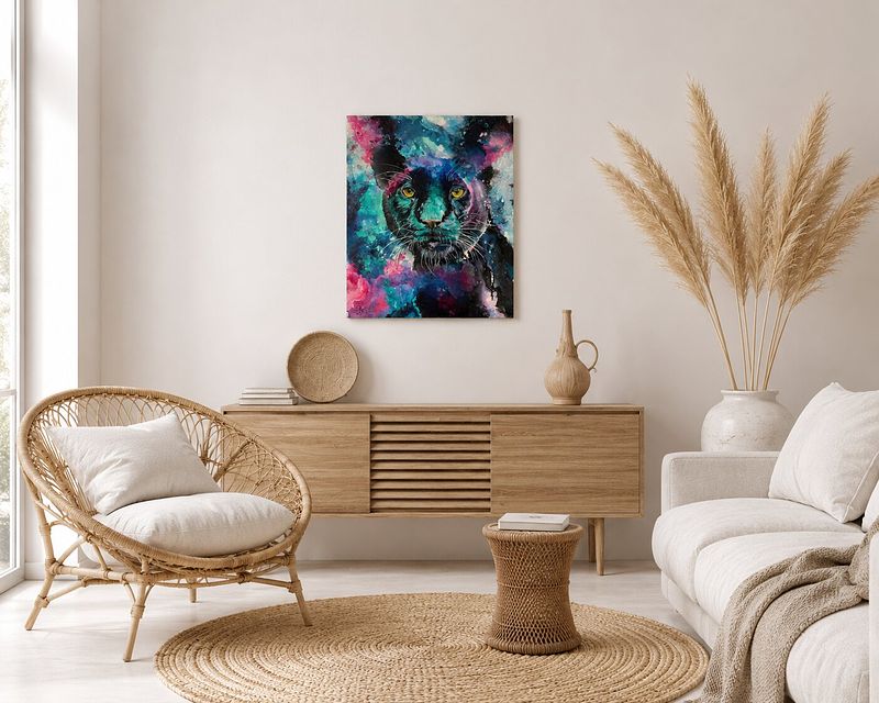 Clouds Panther - This painting is exhibit in France