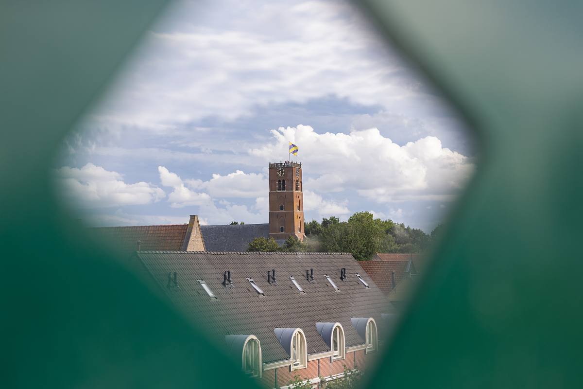 Detail van Molen De Korenbloem in Sommelsdijk