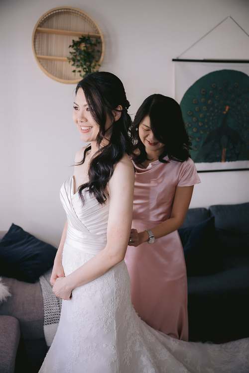 Bride Getting Ready