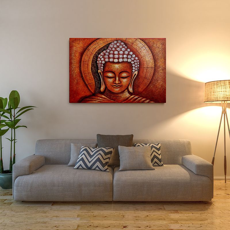 Inner Peace – Hand-Painted Buddha