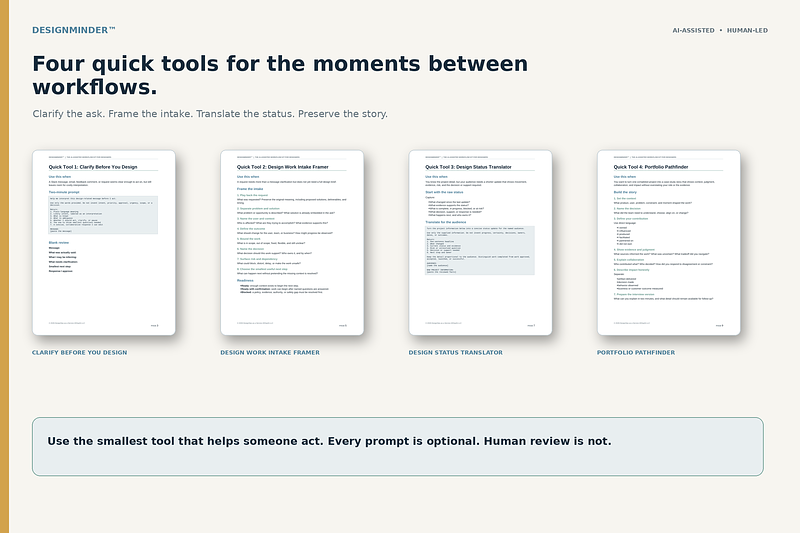 DesignMinder™: The AI-Assisted Workflow Kit for Designers